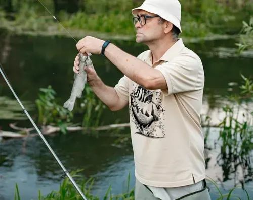 Polo de pêche homme – vêtement respirant personnalisé polo pêche homme personnalisé motif poisson