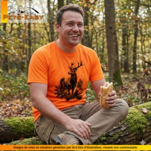 T-shirt de chasse cerf personnalisé