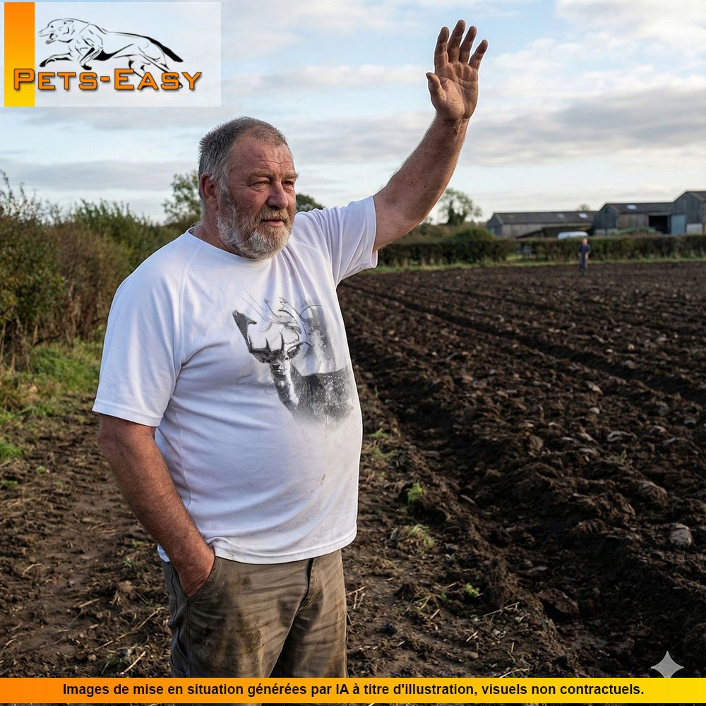 T-shirt de chasse daim personnalisé