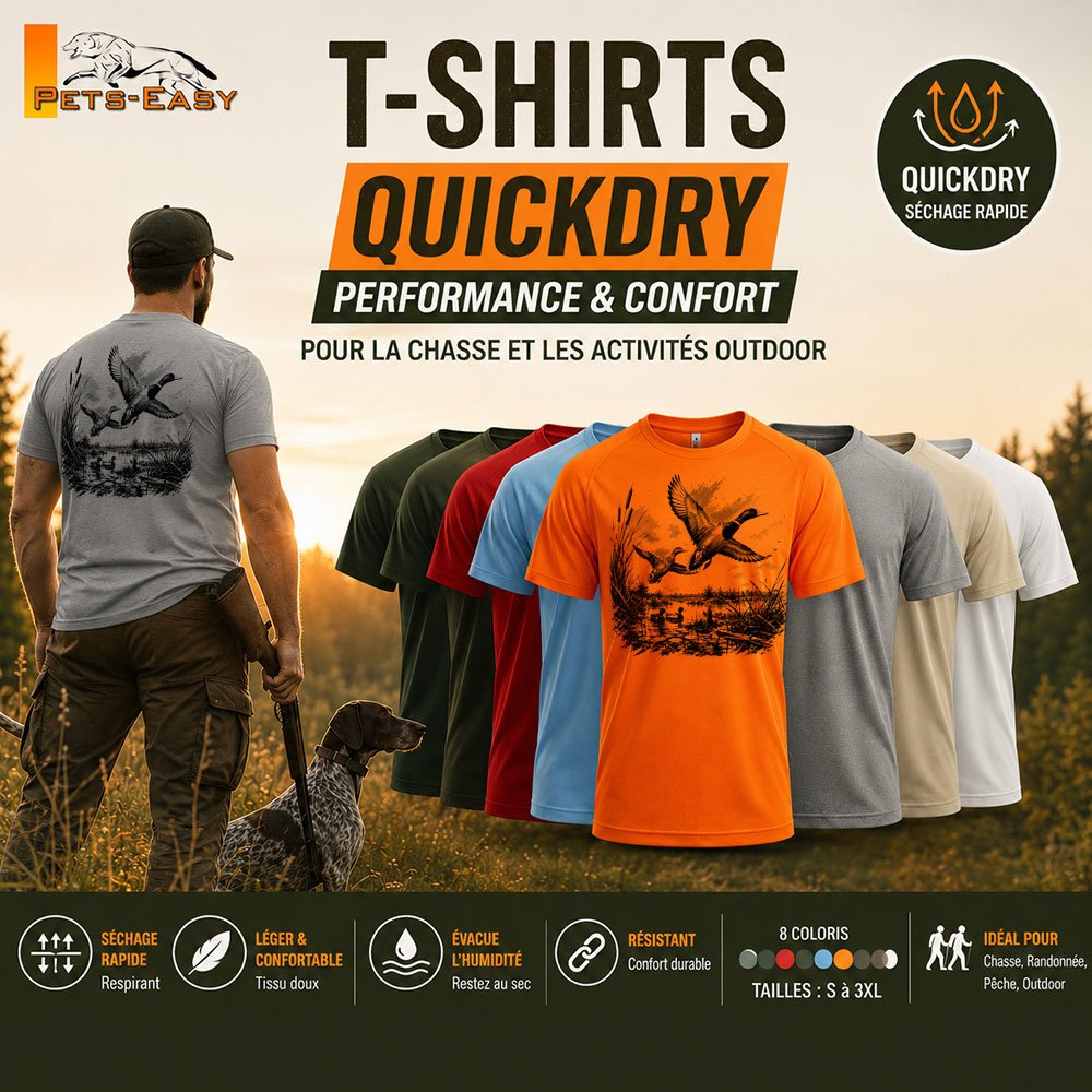 T-shirt de chasse canard personnalisé