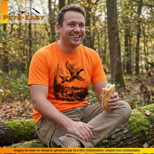 T-shirt de chasse canard personnalisé