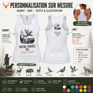 Débardeur de chasse canard personnalisé