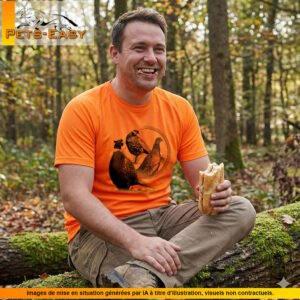T-shirt de chasse faisan personnalisé