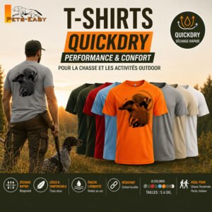 T-shirt de chasse blaireau personnalisé