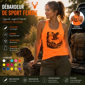 Débardeur de chasse bécasse personnalisé