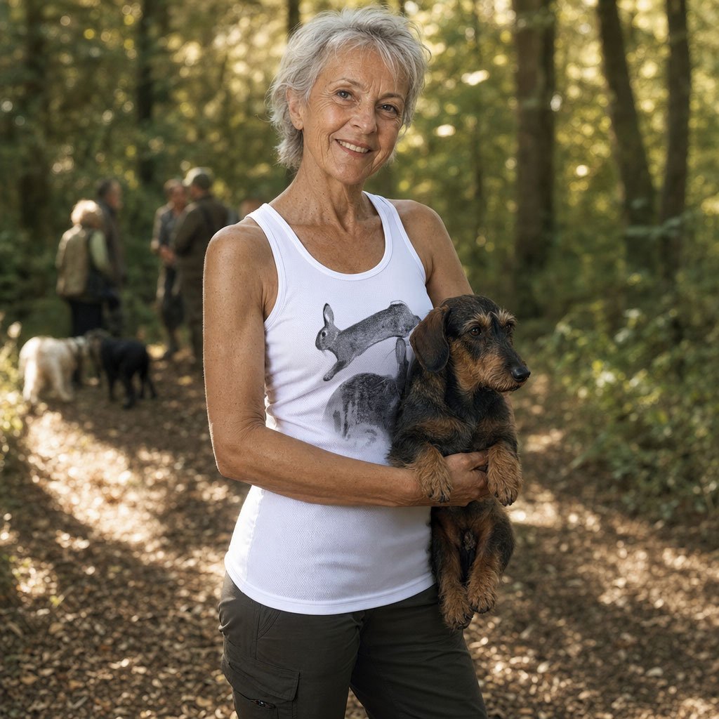Débardeur de chasse lapin personnalisé