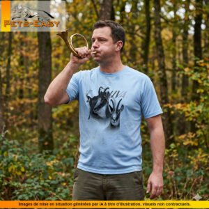 T-shirt de chasse chamois personnalisé