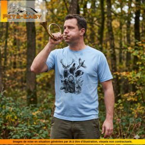 T-shirt de chasse vénerie personnalisé