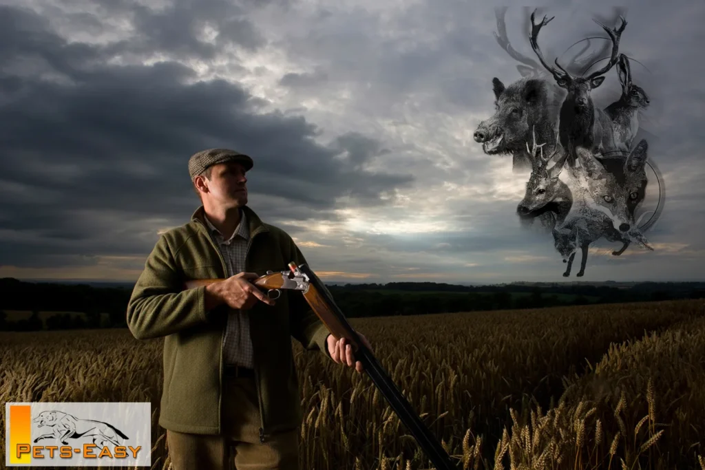 Veste polaire de chasse personnalisée, motif gibier au dos
