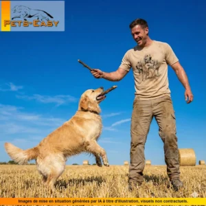 T-shirt de chasse Chiens courants personnalisé, beige M