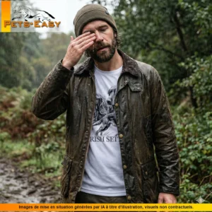 T-shirt de chasse Chiens d'arrêt personnalisé, blanc M