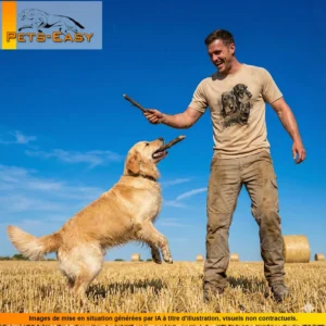 T-shirt de chasse Teckels personnalisé, beige M