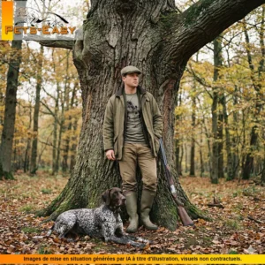 T-shirt de chasse Terriers personnalisé, kaki M