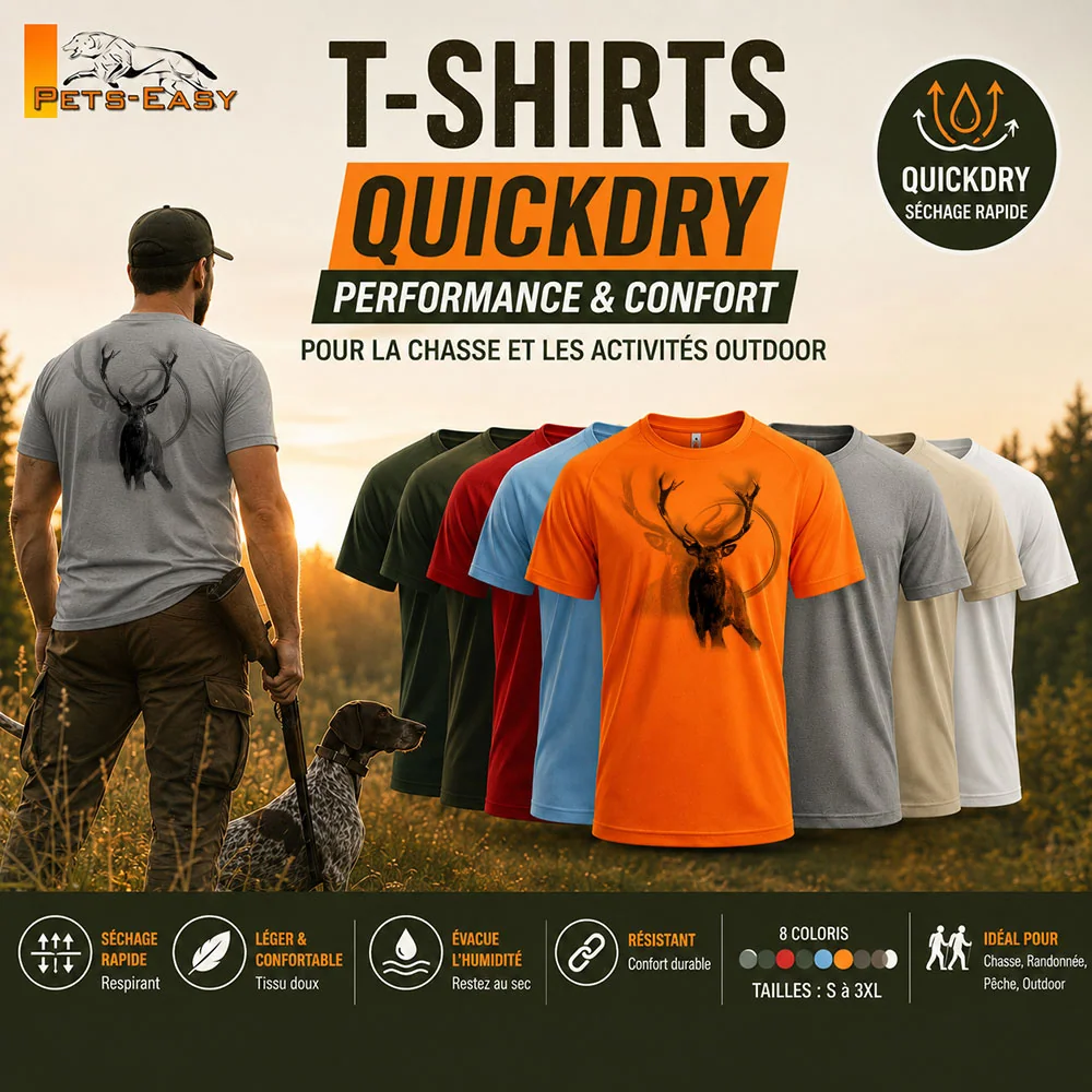 Détail du motif cerf imprimé sur le t-shirt