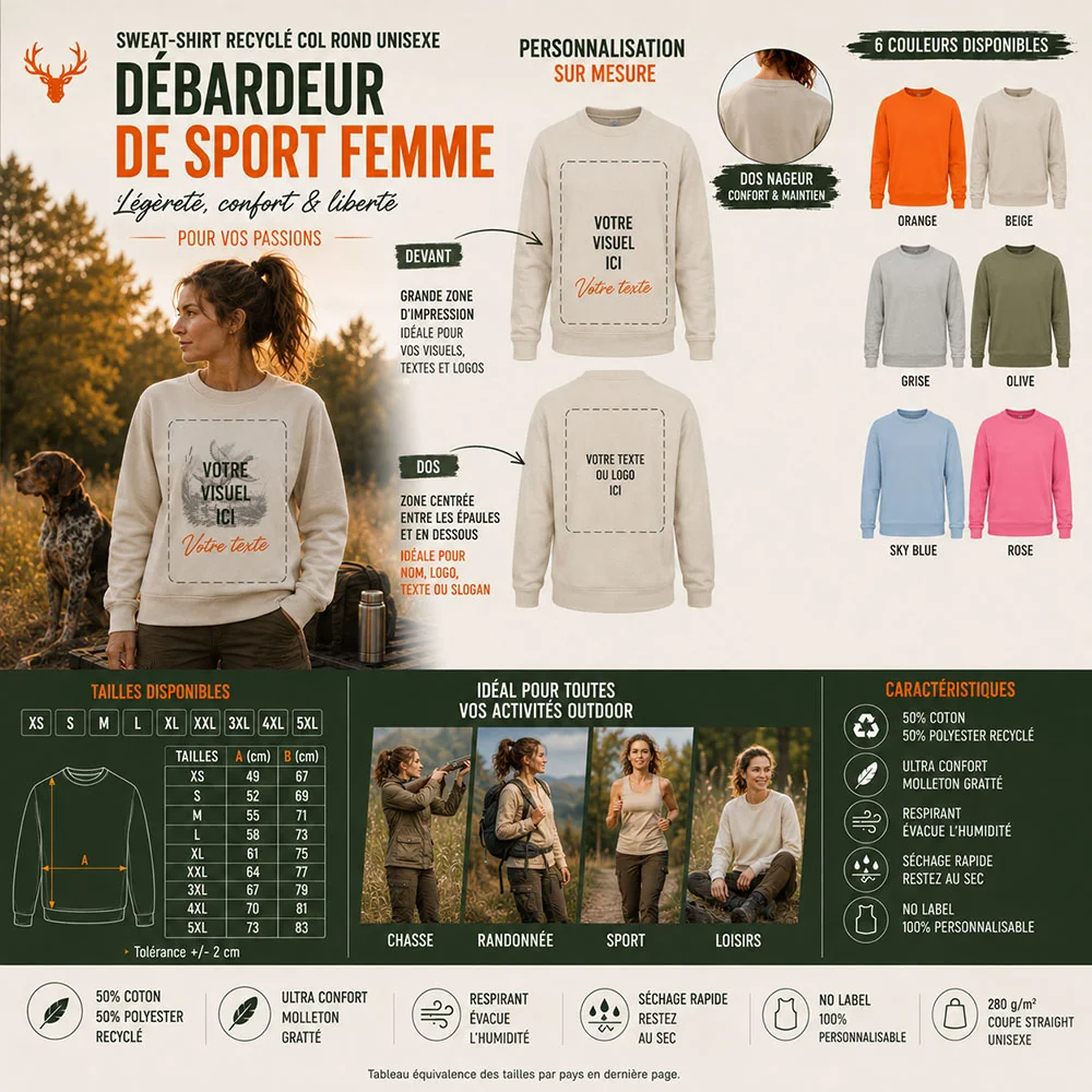 Détail du motif canard imprimé sur le sweat femme
