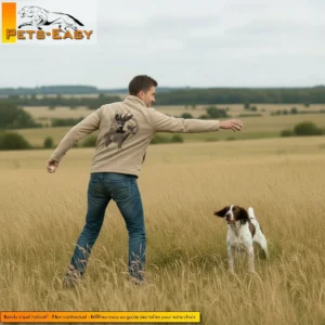 Veste polaire de chasse Chevreuil personnalisée, beige L