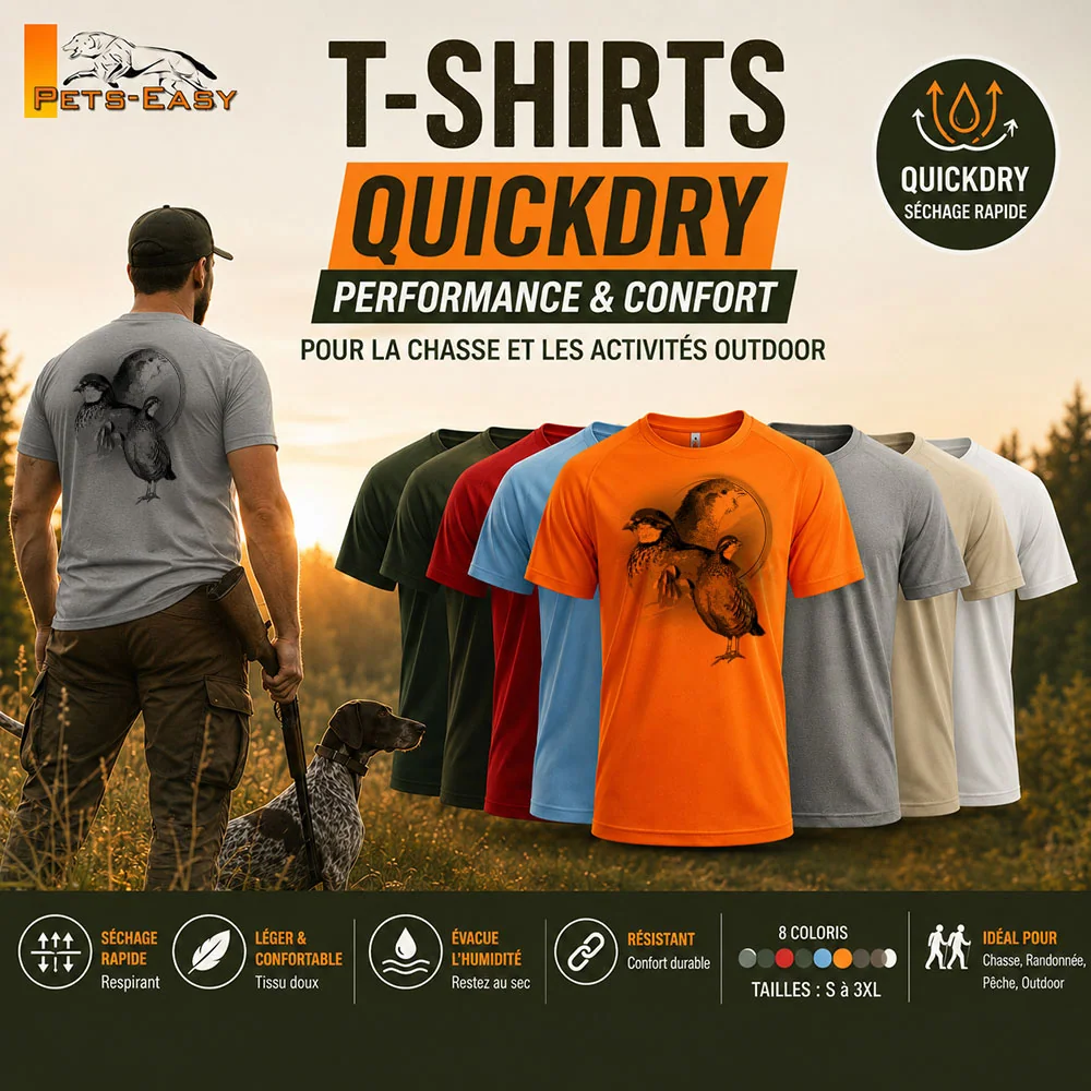 Détail du motif perdrix imprimé sur le t-shirt