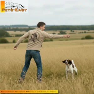 Veste polaire de chasse Palombe personnalisée, beige L