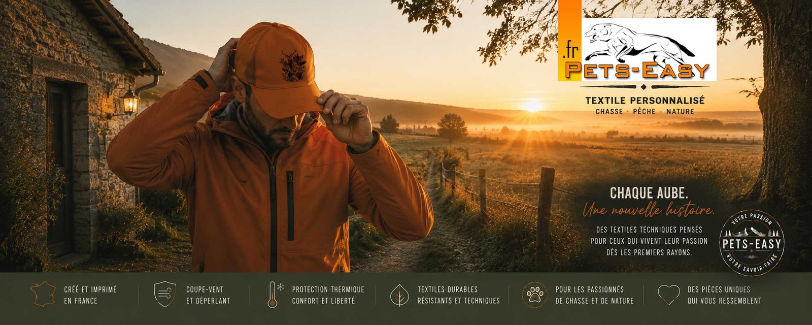 Casquette de chasse personnalisee