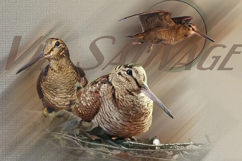 Bécasse — textile de chasse personnalisé, dessiné et imprimé à Thouars