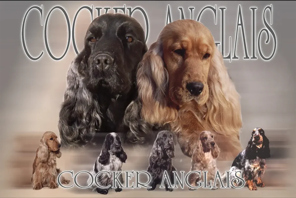 Cocker Anglais, chien de chasse — motifs personnalisés pets-easy