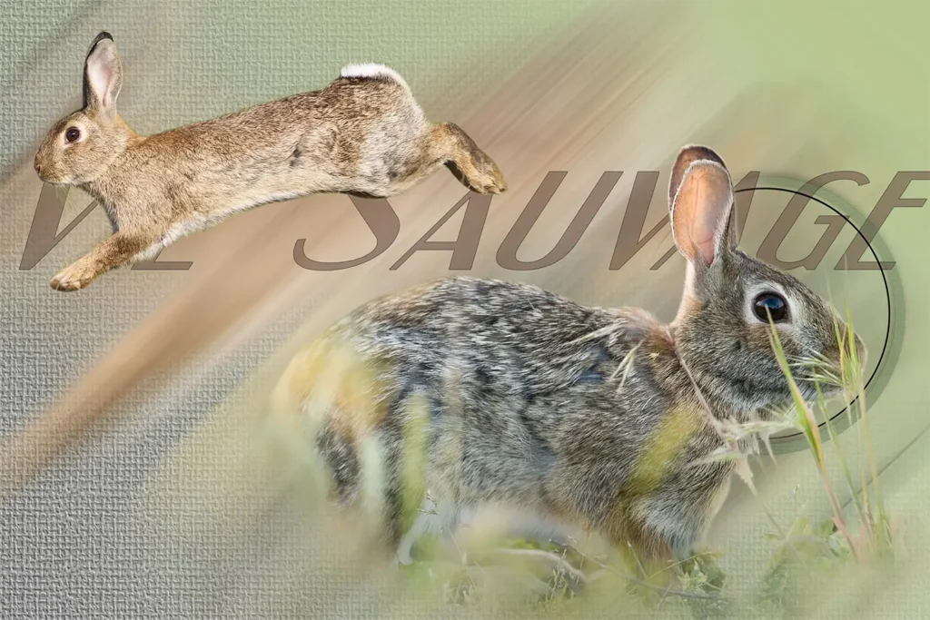 Lapin — textile de chasse personnalisé, dessiné et imprimé à Thouars