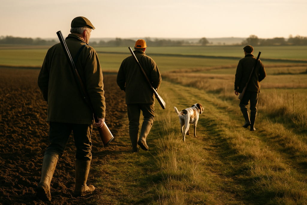 Labours et plaine ouverte, chien courant — chasse du lièvre