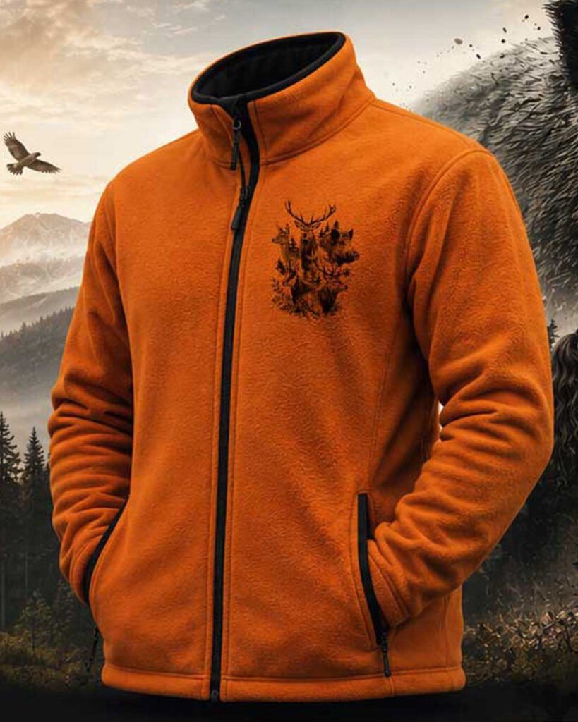 Veste polaire homme de chasse personnalise - pets-easy