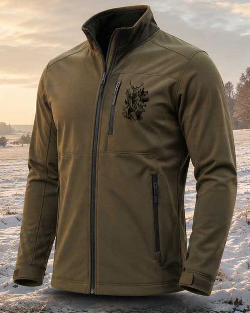 Veste softshell homme de chasse personnalise - pets-easy